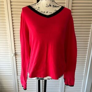 Woman’s Hue PJ Top Red XL